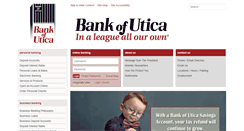 Desktop Screenshot of bankofutica.com